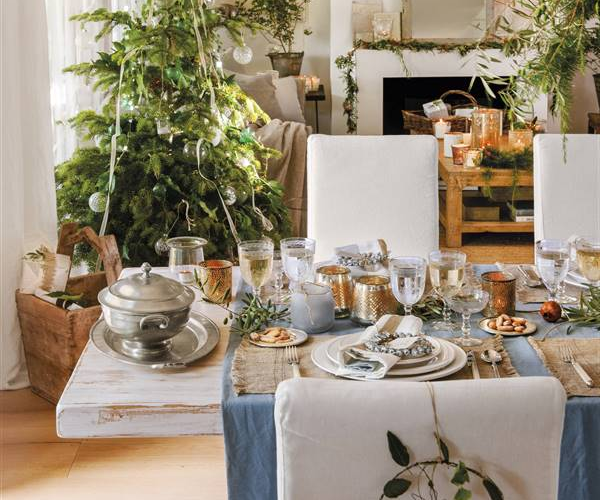 decorar mesas navideñas